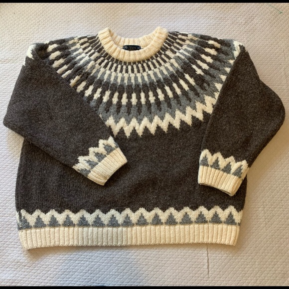 Vintage Sweaters - Alpaca Wool Vintage Winter Knit size L Paul James